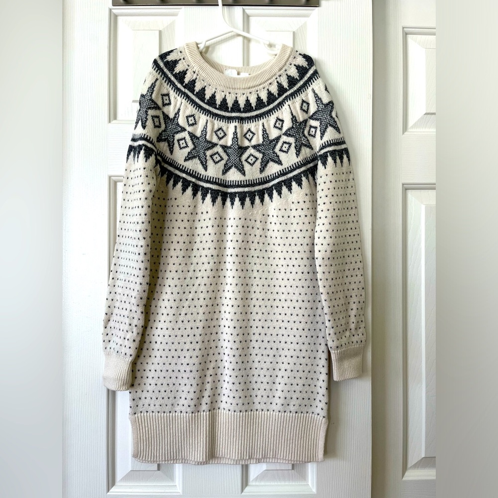 Gap XL sweater dress with grey design